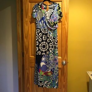 Faux Wrap Maxi -Dress. Size L